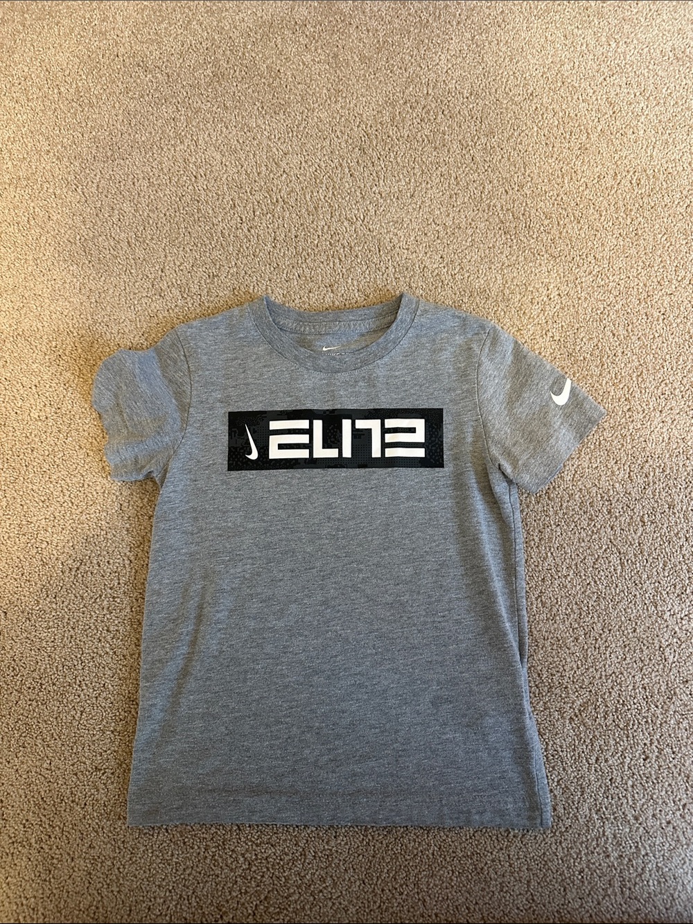 Nike Gray Tee with Black ELITE Logo